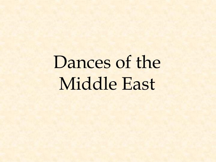 dances of the middle east