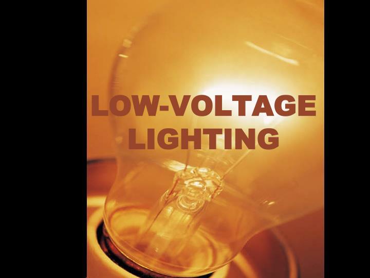 low voltage lighting