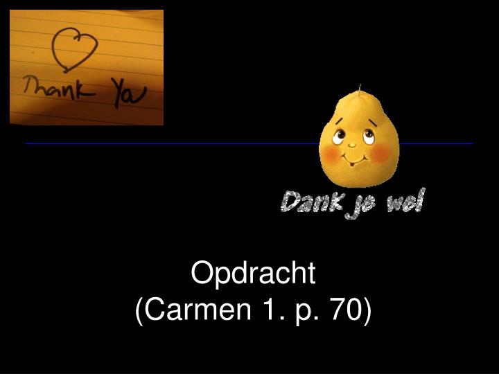 opdracht carmen 1 p 70