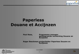 paperless douane et accijnzen