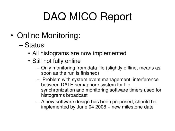 daq mico report