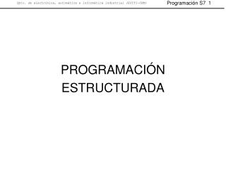 programaci n estructurada