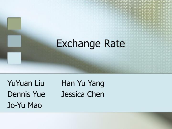 exchange rate