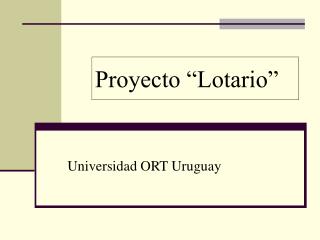 proyecto lotario