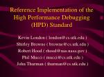 Implementation of HPD Standard for High Performance Debugging - slide 1