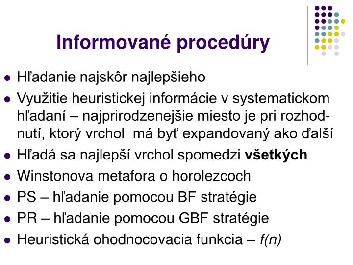 informovan proced ry