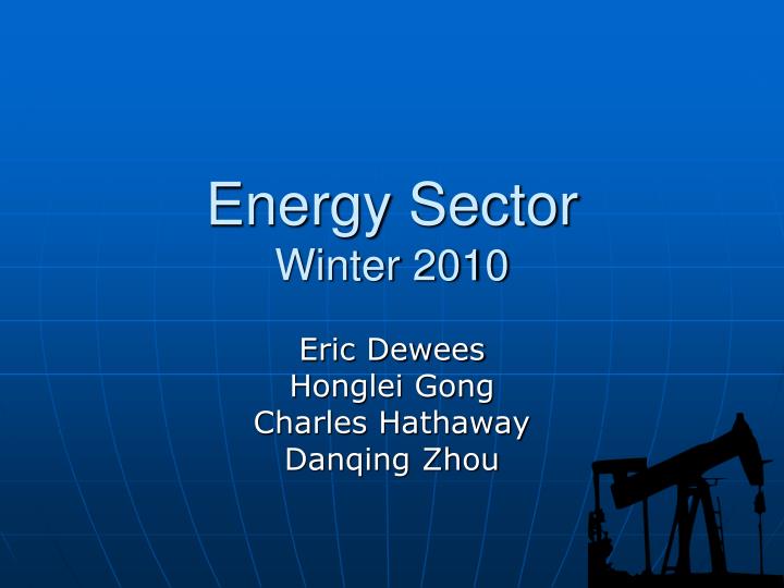 energy sector winter 2010