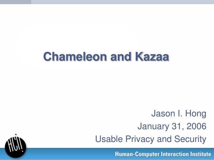 jason i hong january 31 2006 usable privacy and security