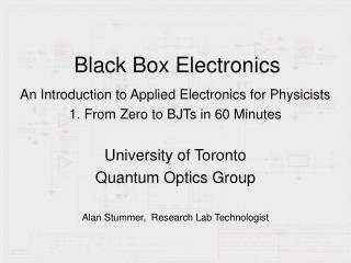 Black Box Electronics