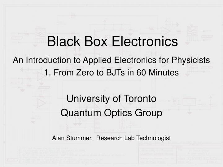 black box electronics