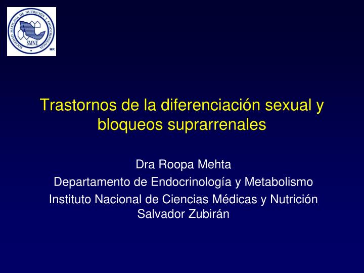 trastornos de la diferenciaci n sexual y bloqueos suprarrenales
