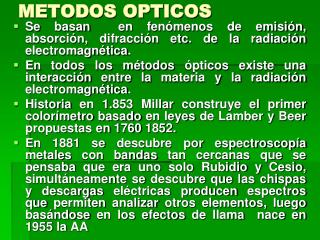 metodos opticos