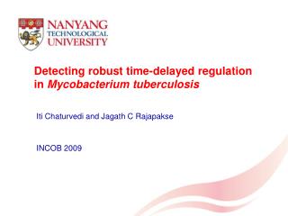 Detecting robust time-delayed regulation in Mycobacterium tuberculosis