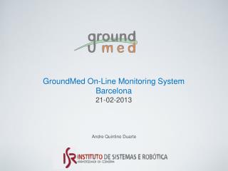 GroundMed On-Line Monitoring System Barcelona 21-02-2013