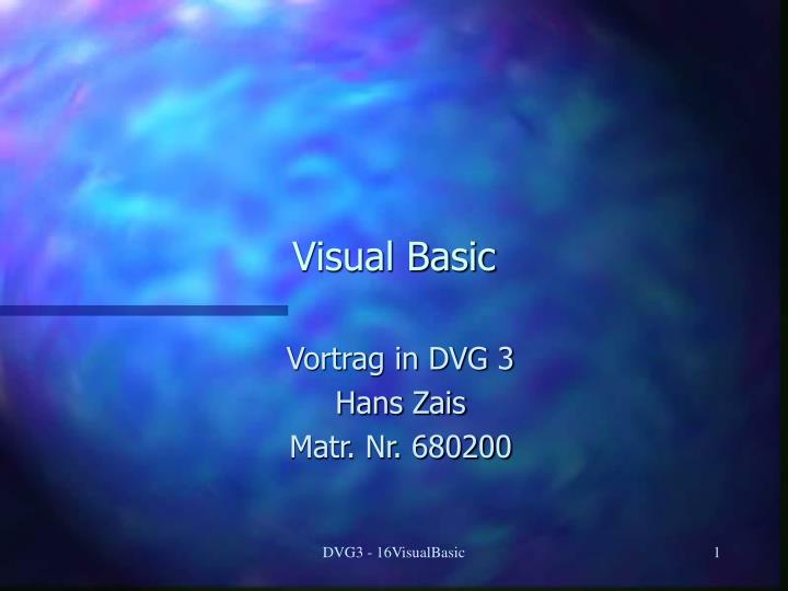 visual basic