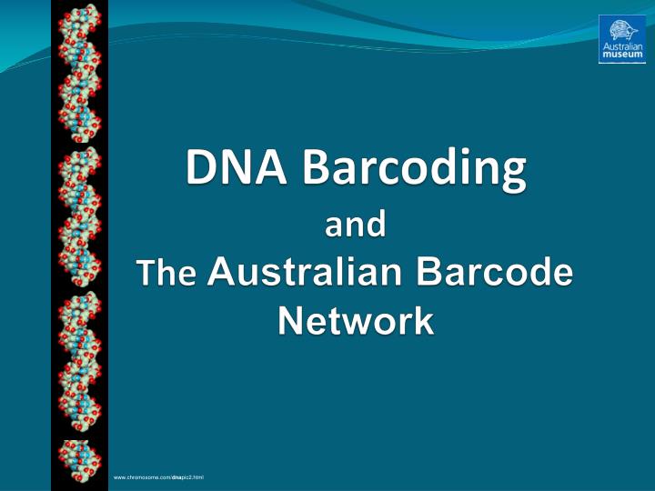 dna barcoding and the australian barcode network