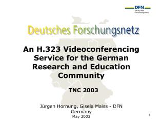 An H.323 Videoconferencing Service for the German Research and Education Community
