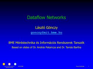Dataflow Networks