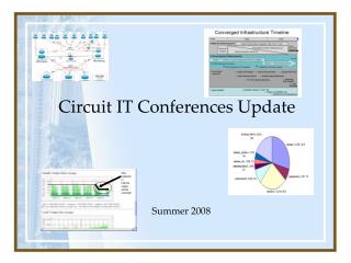Circuit IT Conferences Update