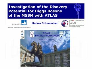 Investigation of the Disovery Potential for Higgs Bosons of the MSSM with ATLAS