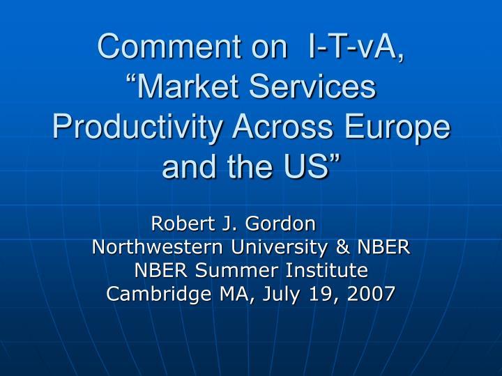 comment on i t va market services productivity across europe and the us