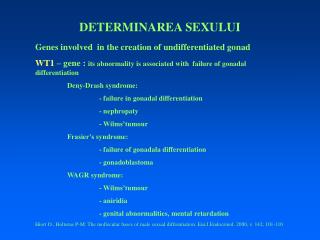 DETERMINAREA SEXULUI