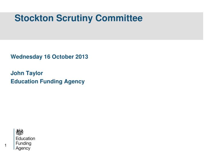 stockton scrutiny committee