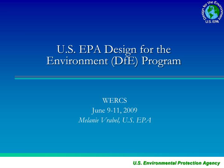 u s epa design for the environment dfe program