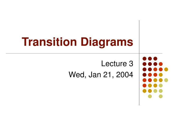 transition diagrams