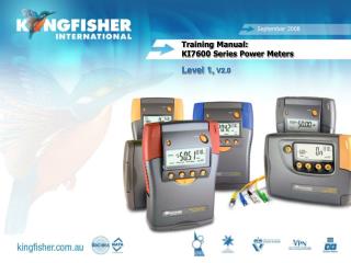 Training Manual: KI7600 Series Power Meters