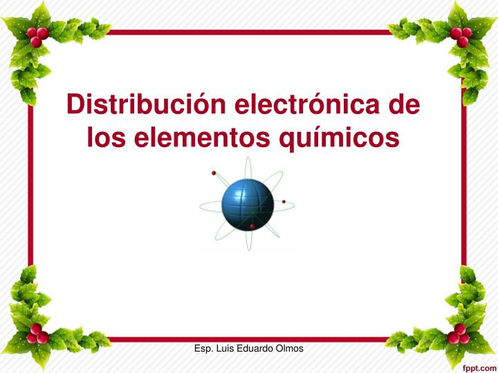 distribuci n electr nica de los elementos qu micos