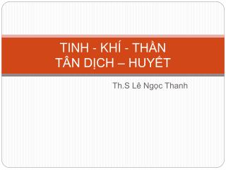 tinh kh th n t n d ch huy t