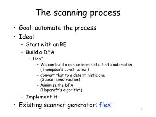 The scanning process