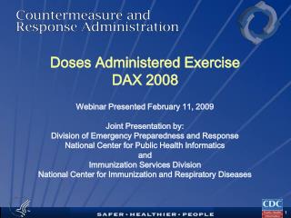 Doses Administered Exercise DAX 2008