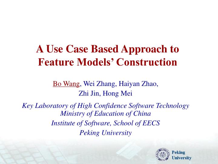 a use case based approach to feature models construction