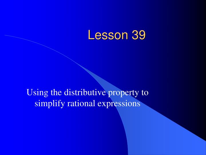 lesson 39