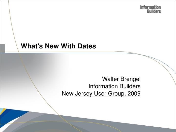 what s new with dates