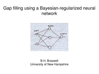 Gap filling using a Bayesian-regularized neural network