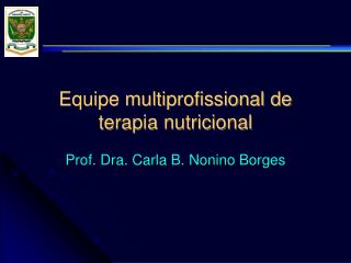 equipe multiprofissional de terapia nutricional