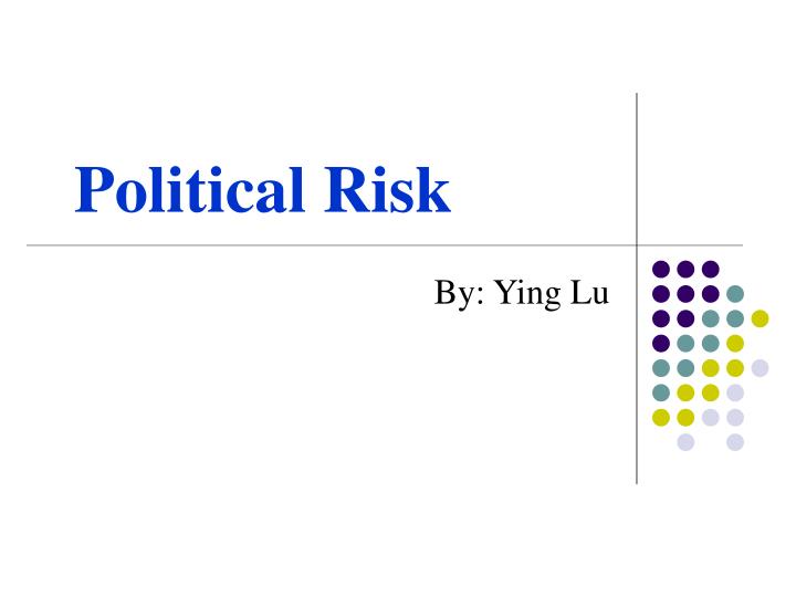 political risk