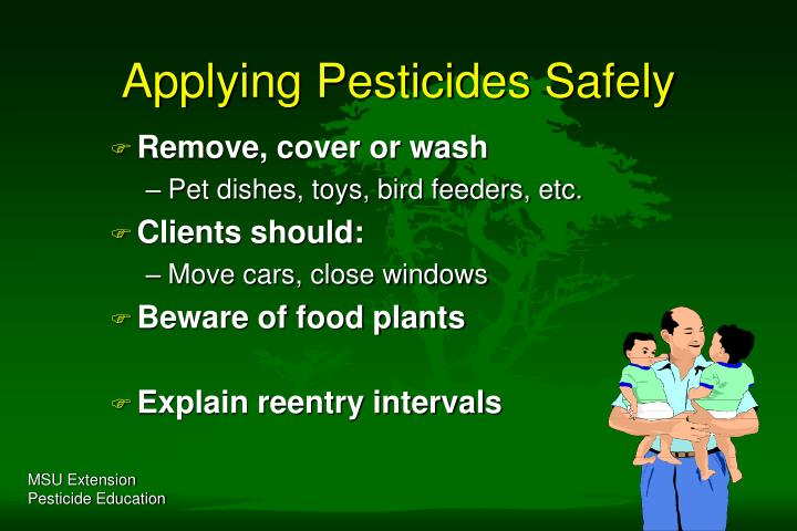 applying pesticides safely