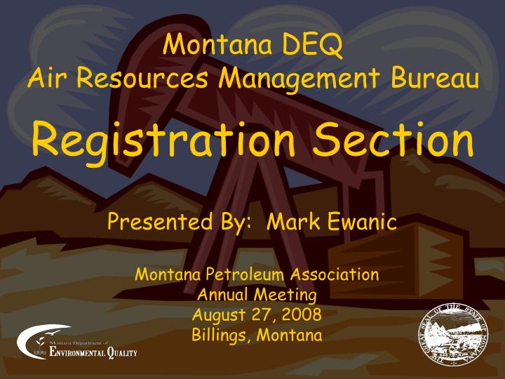 montana deq air resources management bureau registration section