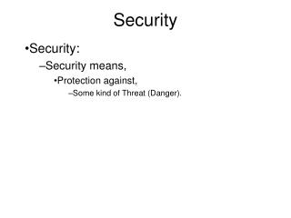 Security