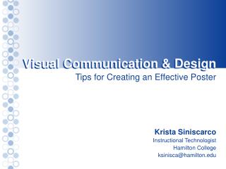Visual Communication &amp; Design