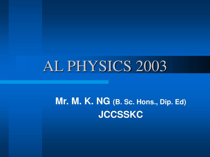al physics 2003