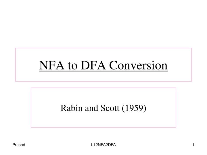 nfa to dfa conversion