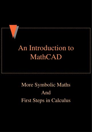 An Introduction to MathCAD