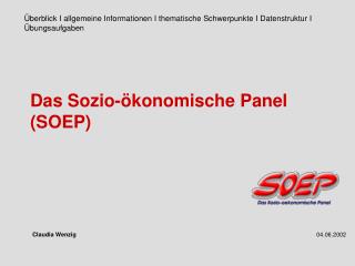 das sozio konomische panel soep