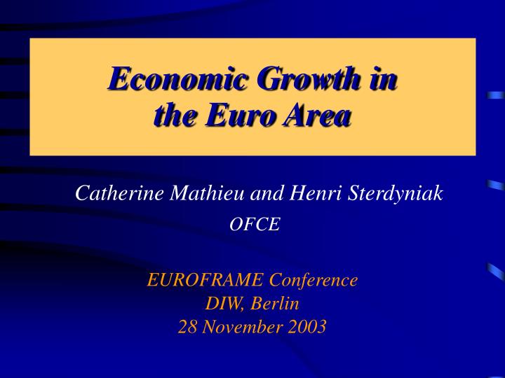 economic growth in the euro area