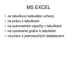 ms excel